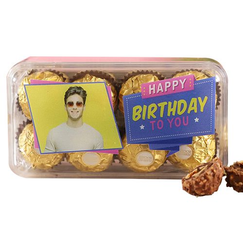 Personalized Happy B-Day Theme Ferrero Rocher Pack