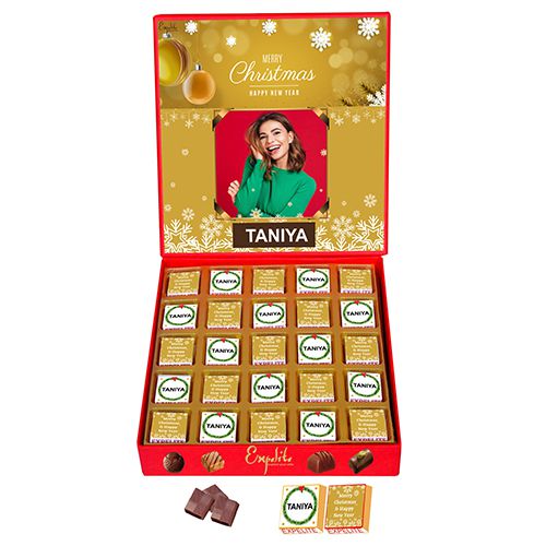 Irresistible Personalized Christmas Chocolates Box