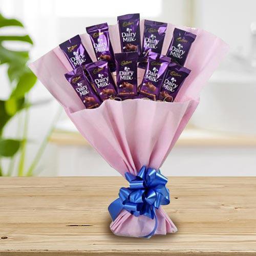 Marvelous Bouquet of Cadbury Dairy Milk Chocolates