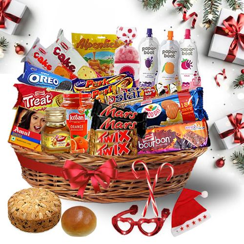 Trendy Christmas Treat Basket<br>