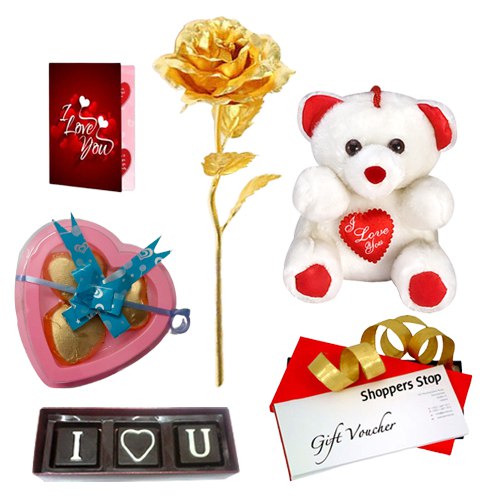 Amazing Love You Gifts Hamper with Shoppers Stop Gift Voucher