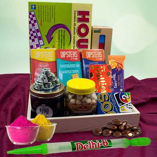 Fabulous Holi Party Gift Hamper with Free Herbal Gulal