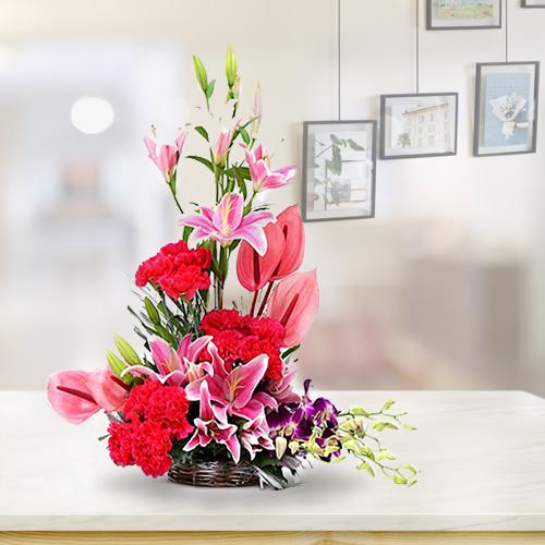 Designer Arrangement of 30 Exotic Flowers