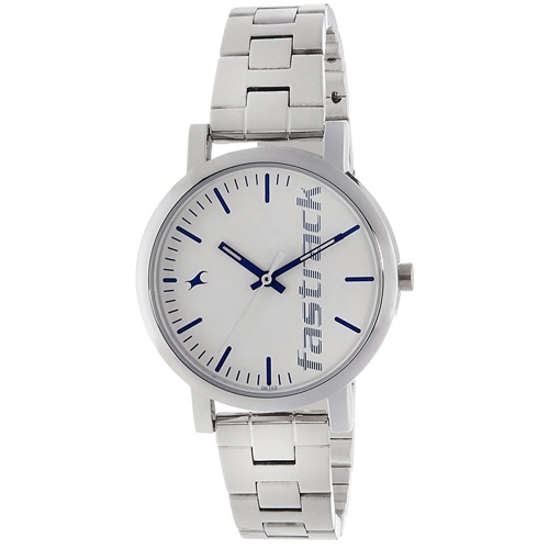 Fabulous Fastrack Fundamentals Round White Dial Womens Watch