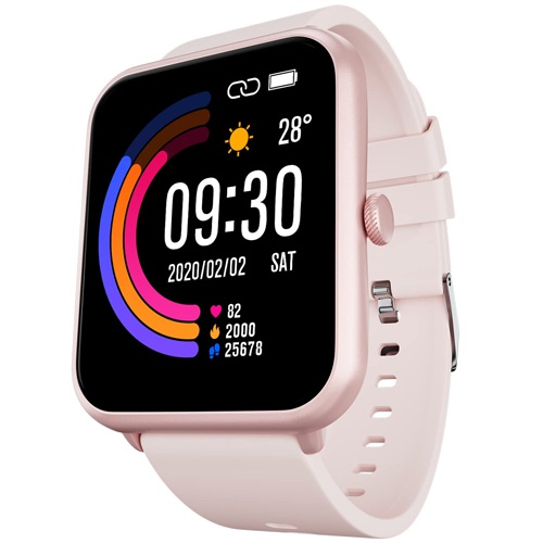 Glam Fire-Boltt Ninja Call Pro Plus Bluetooth Pink Smart Watch
